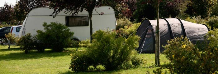 Exemple d'emplacement au Camping du Vièvre